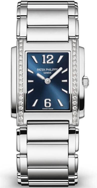 Patek Philippe Twenty-4 -01 (4910/1200A-001) 25 x 30 mm Esfera azul