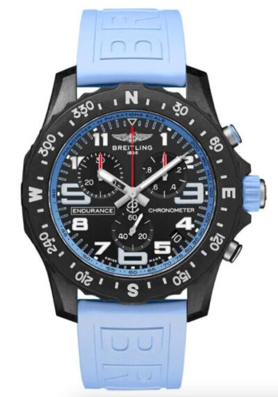 Breitling Endurance pro 03 Azul (44mm) (Esfera negra/azul, cronógrafo cuarzo)